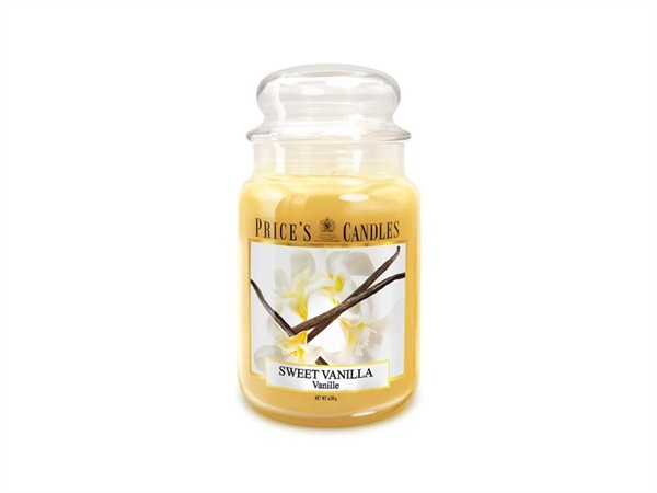 PRICE'S CANDLES Candela giara grande 630 g - sweet vanilla
