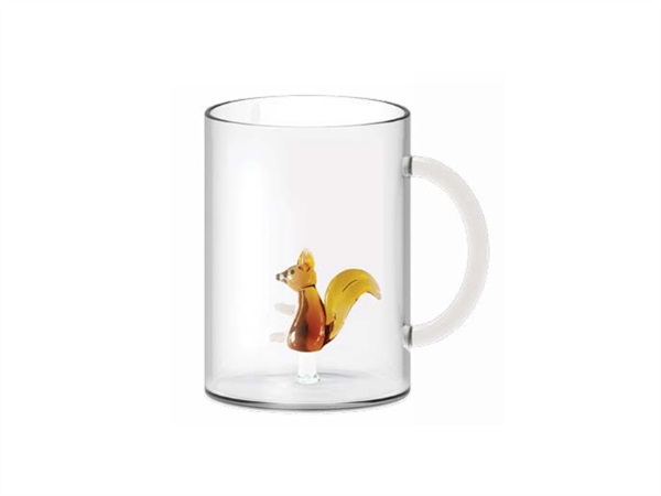 WD LIFESTYLE Monterey, tazza in vetro scoiattolo