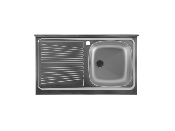 COLAVENE SPA Lavello in acciaio Inox vasca destra, 90x50 cm. COD. 109010