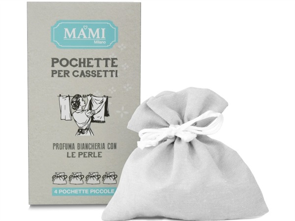 MAMI MILANO Pochette in cotone, piccola, per perle profumate, 4 pz