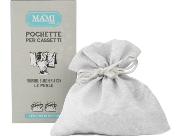 MAMI MILANO Pochette in cotone, grande, per perle profumate, 2 pz