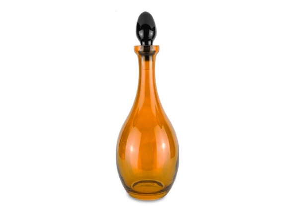 BACI MILANO Baci Milano - Vesti la tavola (cachemire arancio) - Bottiglia in vetro Ø 13cm H 36cm