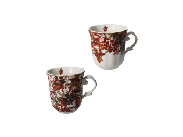 BRANDANI GIFT GROUP S.A.S. Corbezzoli, set 2 mug in new bone china