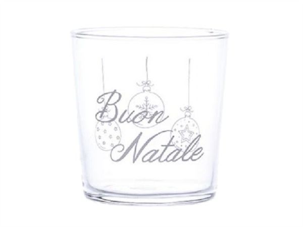SIMPLE DAY LIVING & LIFESTYLE Bicchiere Palline Natale, 35,5 cl