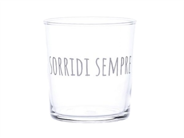 SIMPLE DAY LIVING & LIFESTYLE Bicchiere Sorridi Sempre, 35,5 cl