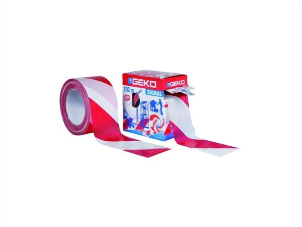 3M ITALIA NASTRO SEGNALETICO BIANCO/ROSSO 200 MT. GEKO