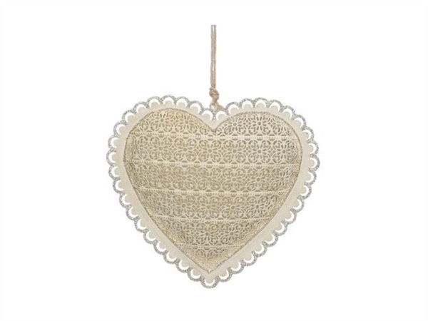 RITUALI DOMESTICI Merlettiamo, cuore deco l assortito 18xh17 cm