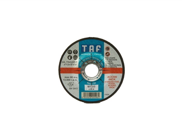 TAF ABRASIVI MOLE CENTRO DEPRESSO 115x3,2 mm, BIT55-B (A46R)