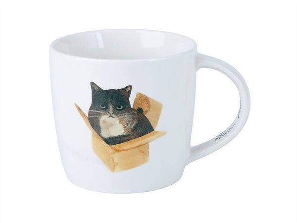 MAXWELL & WILLIAMS Marc Martin Feline Friends, Mug 400 ml Cat In A Box