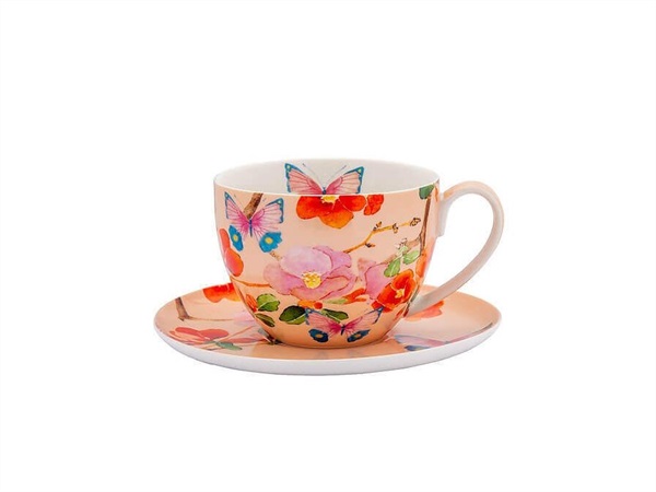 MAXWELL & WILLIAMS Posey, tazza colazione con piattino 400 ml Japonica Joy