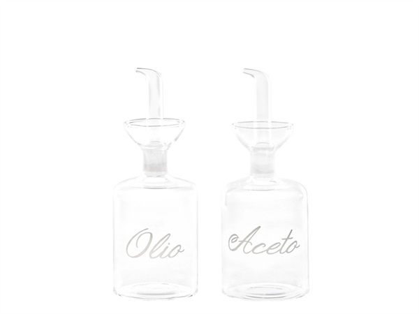 SIMPLE DAY LIVING & LIFESTYLE Set 2 Bottiglie Olio - Aceto 2x250ml