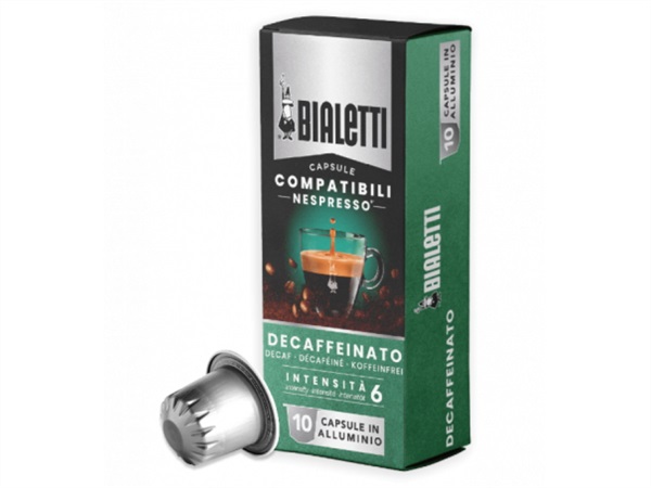 BIALETTI INDUSTRIE 10 capsule caffe decaffeinato compatibili nespresso