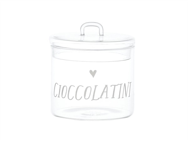 SIMPLE DAY LIVING & LIFESTYLE Barattolo in vetro Cioccolatini, Ø 12 cm