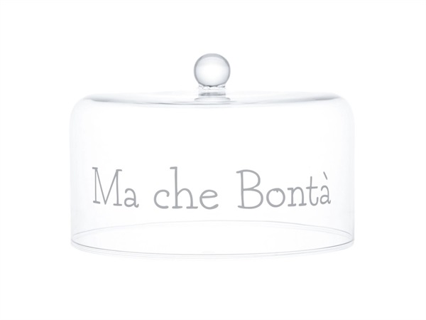 SIMPLE DAY LIVING & LIFESTYLE Campana in vetro Ma Che Bontà, Ø 28,5 cm
