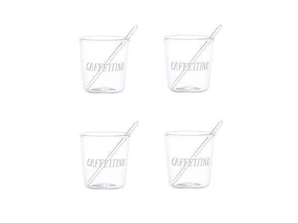 SIMPLE DAY LIVING & LIFESTYLE Set 4 bicchierini espresso Il Caffettino, Ø 5,8 cm