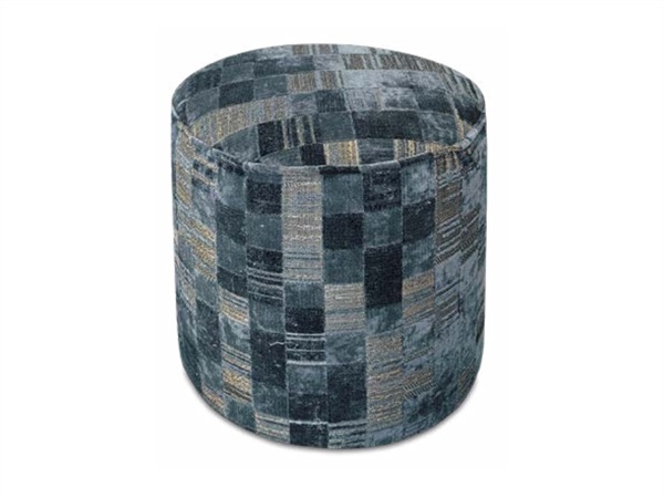 BACI MILANO sartoria - pouf in velluto Ø 45 cm, H 45 cm