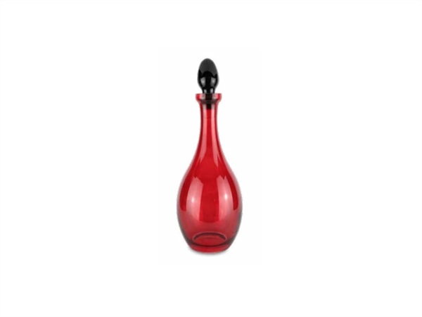 BACI MILANO Baci milano - xmas carol - bottiglia caraffa in vetro rossa Ø 13cm H 36cm