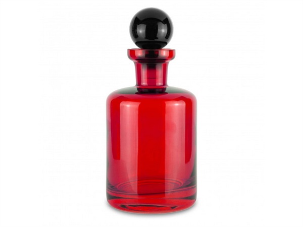 BACI MILANO Baci milano - xmas carol - bottiglia wiskey in vetro rossa Ø 12cm H 26cm