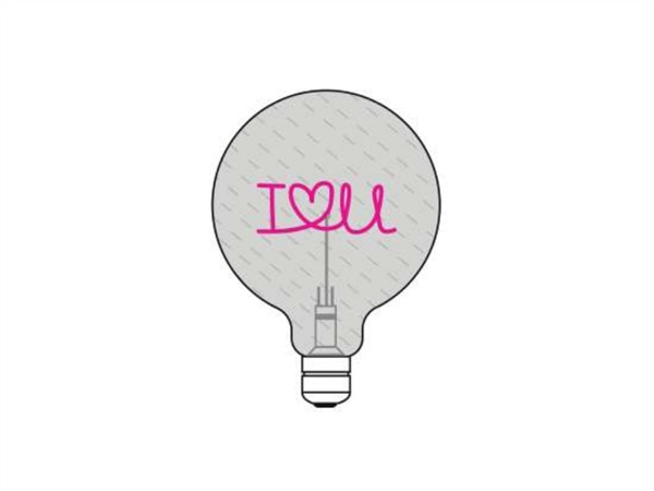 LIGHT NOTES Light notes bulb, I love you