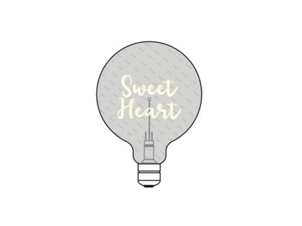 LIGHT NOTES Light notes bulb, sweet heart
