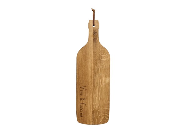 SIMPLE DAY LIVING & LIFESTYLE Tagliere a bottiglia Vino e Cucina, 50x16x1.9cm