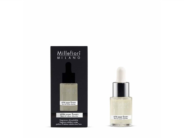 MILLEFIORI Fragranza idrosolubile hydro per diffusore ad ultrasuoni 15ml - white paper flowers