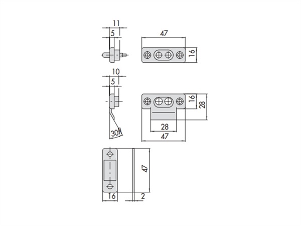 CISA COPPIA CONTATTI COD. 06510 00 0