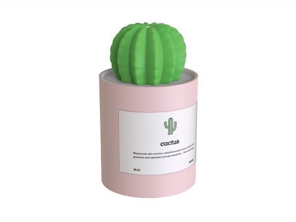 QUSHINI Cactus, umidificatore rosa