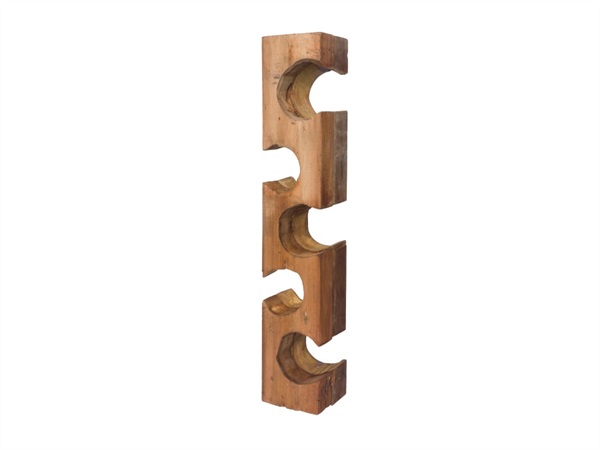 NOVITA' HOME Portabottiglie verticale in legno