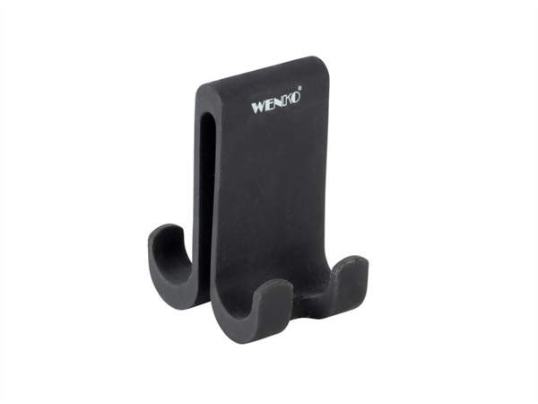 WENKO doppio gancio in silicone verna duo nero, 25229100