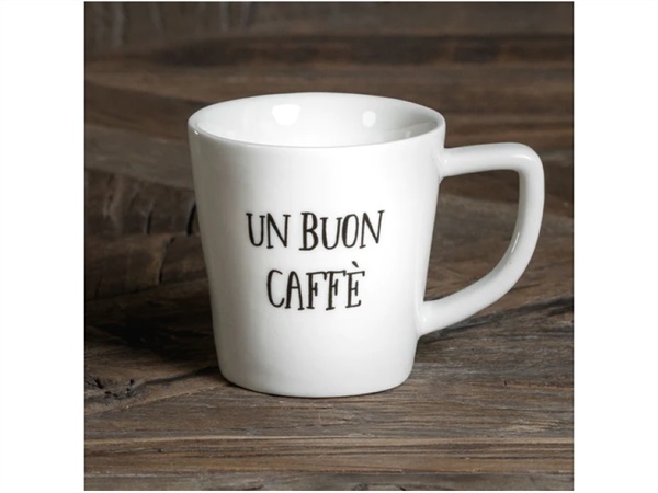 SET 2 TAZZINE CAFFÈ CON VASSOIO NUVOLA - UN BUONGIORNO A RIGHE