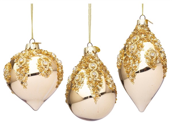 BIZZOTTO PENDAGLIO IN VETRO MELISSA ORO