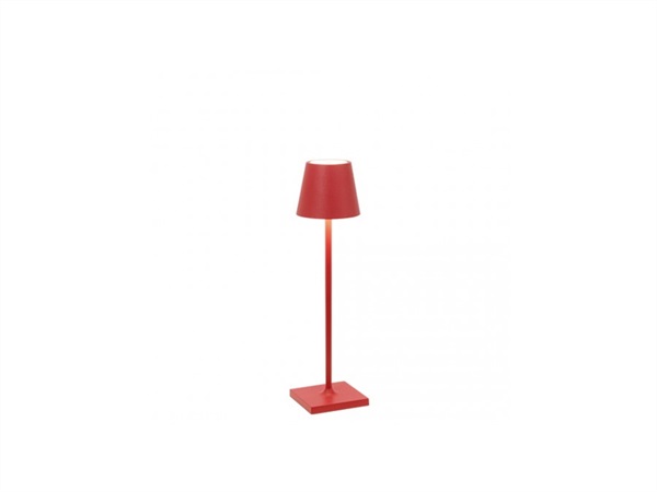 ZAFFERANO S.R.L. MICRO Poldina pro lampada da tavolo ricaricabile di zafferano - rosso