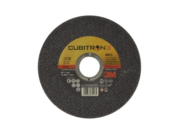 3M ITALIA CUBITRON II DISCO DA TAGLIO T41, 115 mm x 1 mm x 22 mm