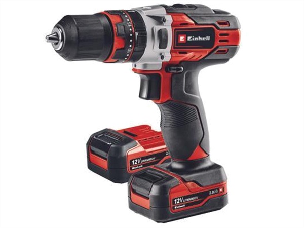 EINHELL Trapano a percussione a batteria TE-CD 12/1 Li-i (2x2,0Ah)