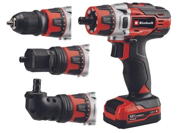 EINHELL Set trapano a batteria TE-CD 12/1 3X-Li (1x2,0 Ah)