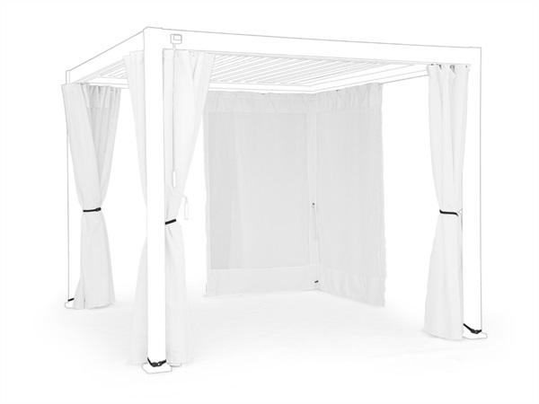 BIZZOTTO SET 4 TELI LAT+ZANZ PER PERGOLA OCEAN 3X3 BIANCO