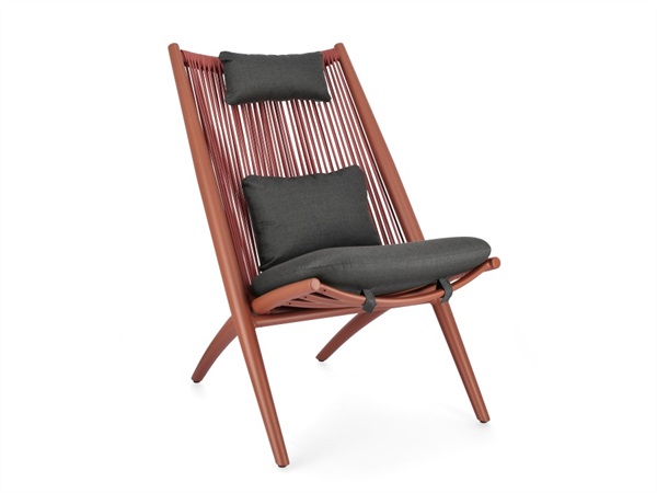 BIZZOTTO POLTRONA LOUNGE C-C ALOHA TERRACOTTA