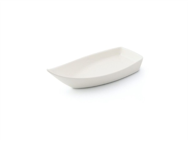 LE COQ Dyoniso, Barchetta finger food color avorio cm 12,5x5,5 h cm 4