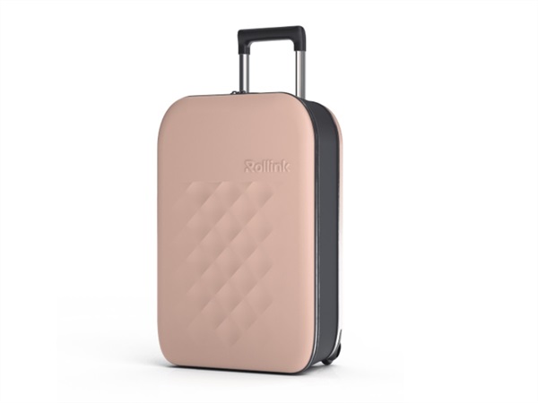 ROLLINK Flex vega, trolley/valigia da cabina 2 ruote - rose smoke