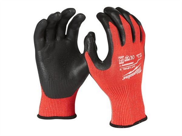 MILWAUKEE GUANTI antitaglio SPALMATI IN NITRILE A RETE, xl