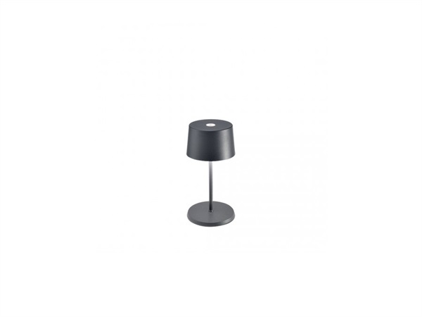 ZAFFERANO S.R.L. Olivia mini pro lampada da tavolo ricaricabile di zafferano - Grigio Scuro