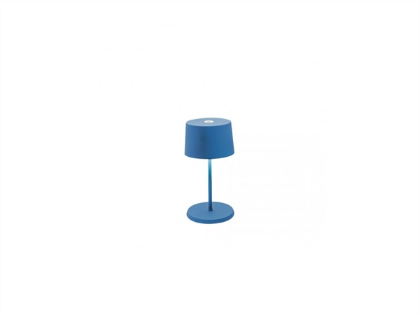 ZAFFERANO S.R.L. Olivia mini pro lampada da tavolo ricaricabile di zafferano - Blu Capri