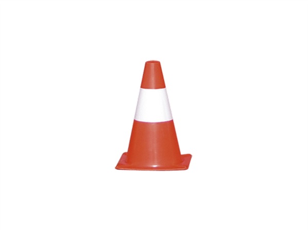 CARTELLI SEGNALATORI Cono stradale, h. 30 cm, bianco/rosso