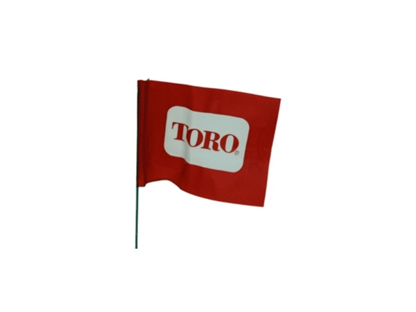 TORO FLAG50 - Bandiera di segnalazione 10x12 cm rossa
