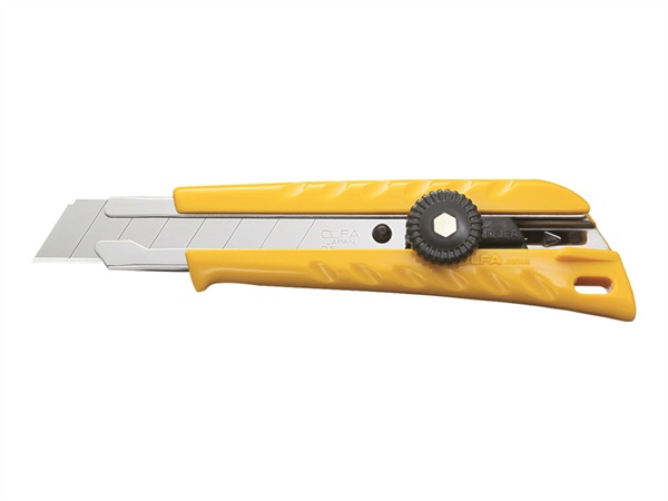 ELEMATIC Taglierino cutter in ABS resistente, con impugnatura ergonomica, rotella e lama 18 mm