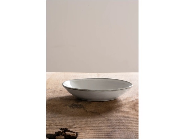 DUTCH ROSE AMSTERDAM Organic light grey, piatto fondo Ø23,5 cm