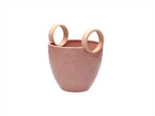 RITUALI DOMESTICI Lachelly, cachepot rosa 17x17x19h cm