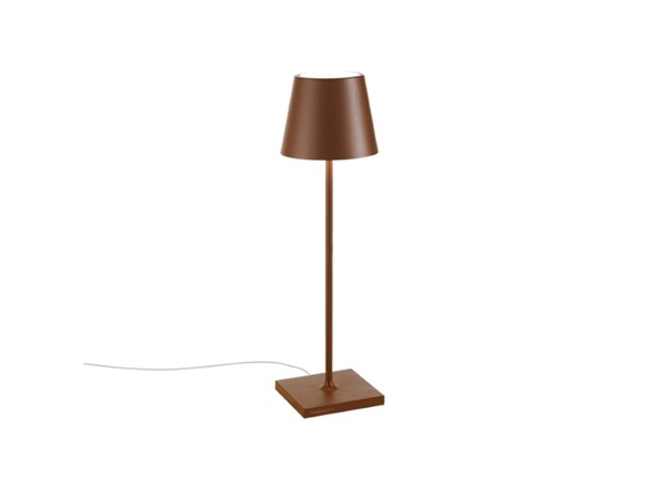 ZAFFERANO S.R.L. Poldina l desk lampada da tavolo con cavo (non ricaricabile) - corten