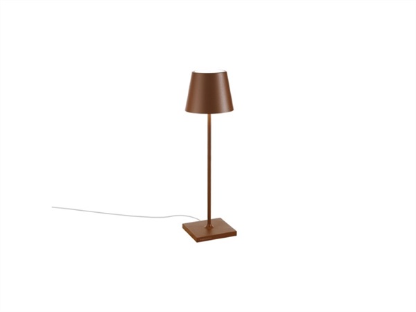 ZAFFERANO S.R.L. Poldina table lampada da tavolo led con cavo (non ricaricabile) - corten